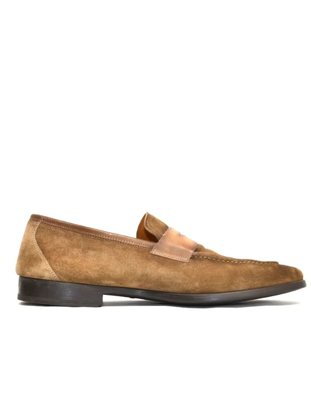 Magnanni Flex Ramiro II Loafer Tan Brown Suede Size 13 M 26210 DD559